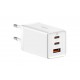 BASEUS - Baseus GaN5 Pro Universal Blanco Corriente alterna, USB Carga rápida Interior - ccgp120202